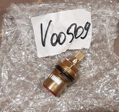 Кран-букса красная 180*  V00509 