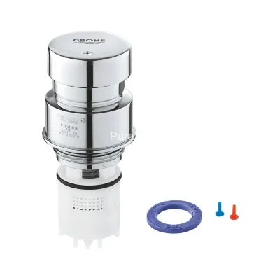 Grohe Картридж вакуумный  42384000 самозакрывающийся вакуумный картридж Grohe
время срабатывания возможно установить на 7, 15 и 30 секунд в зависимости от давления воды (заводская установка 15 секунд)
используется с нажимными устройствами Grohe Euroeco CT артикул 36268000, 36265000, 36266000, 36267000